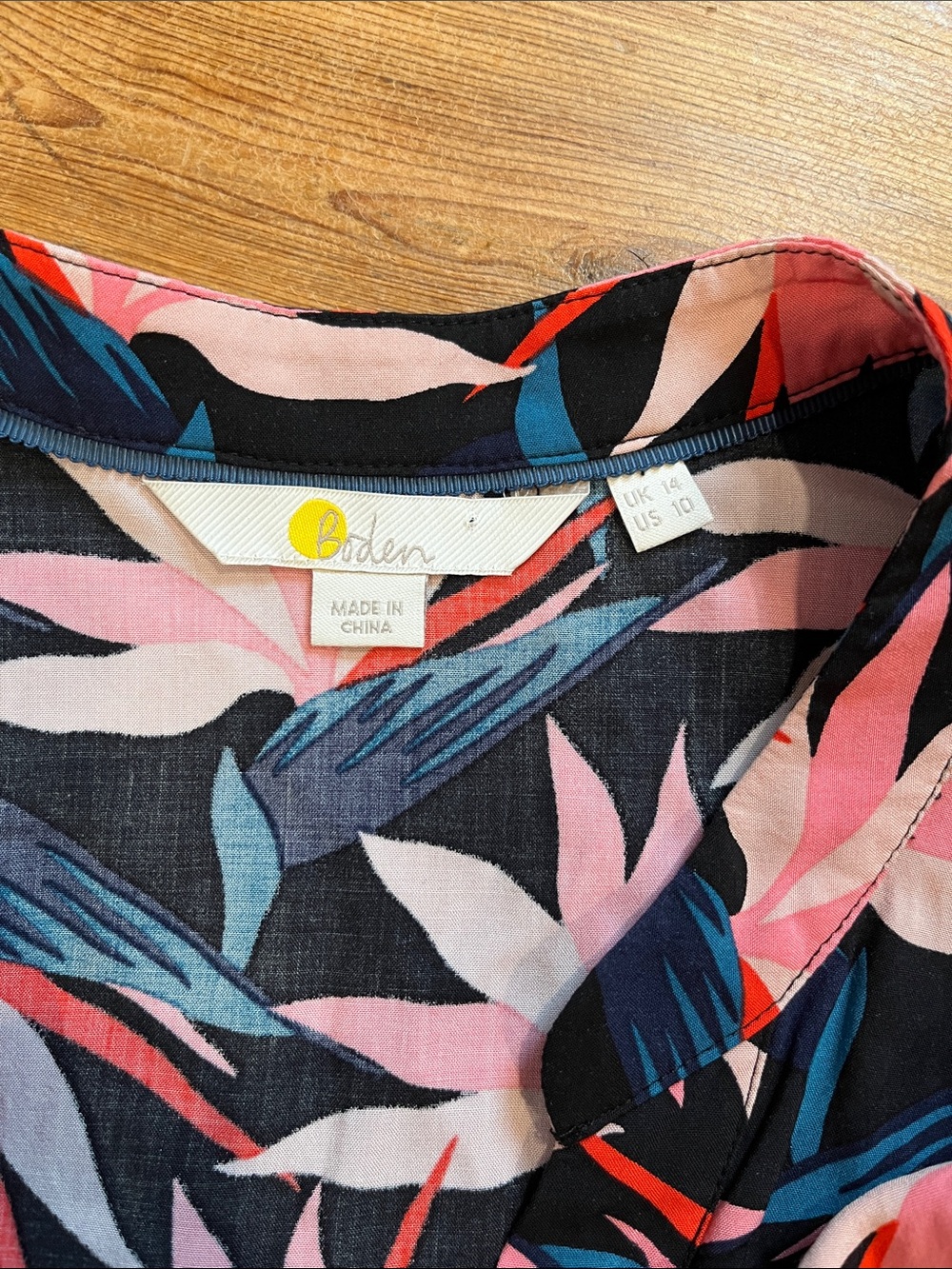 BODEN 10 Bird of Paradise Printed Nicola Midi Dress Belted - Picture 2 of 3